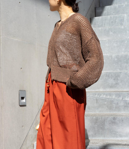 ダブルジップメッシュラメカーデブルゾン