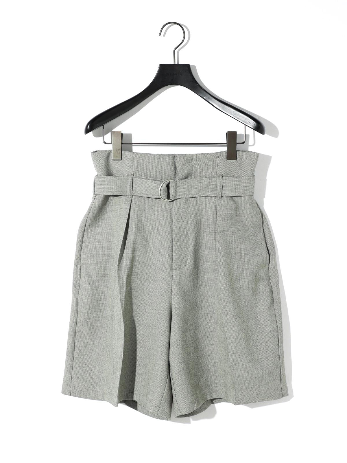 MIDIUMISOLID for Ladies ハイウエストベルト付きショーツ