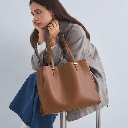 【WEB限定】ワンポイント シンプル トートバッグ（ソフトPCバッグ付） / A4 / 通勤