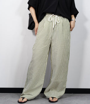 ストライプイージーパンツ