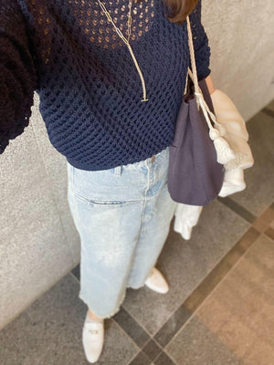 カットオフデニムマーメードスカート