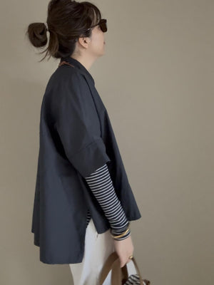 cropped relax shirt refine