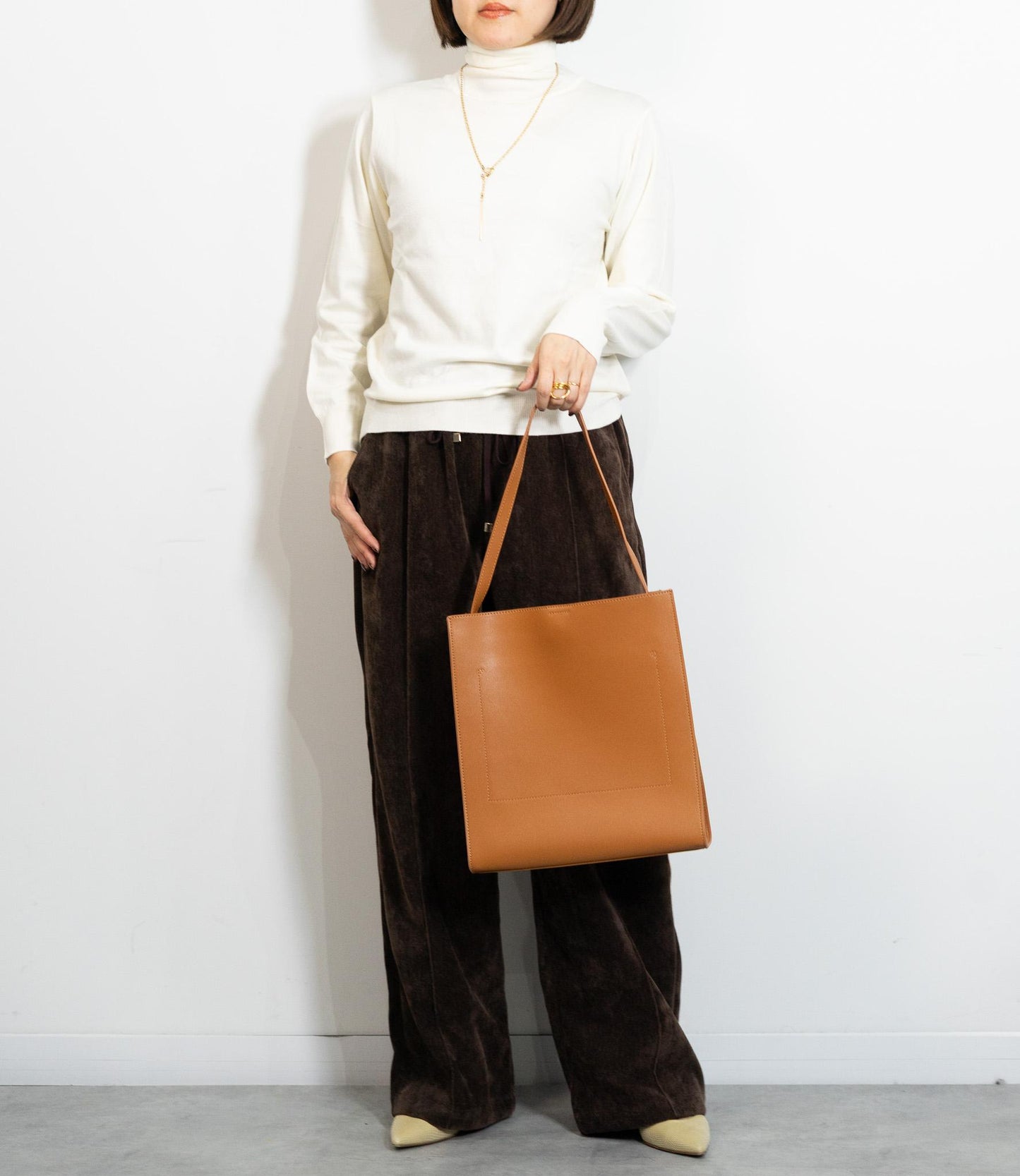 起毛ピンタックイージーパンツ