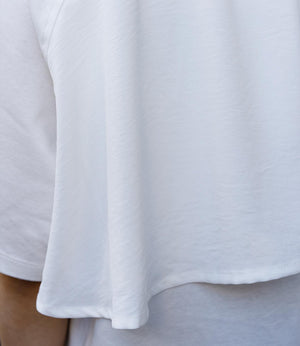 【吸水速乾・接触冷感】バックフリルドッキングカットソー