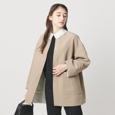 Asami バイカラー リバーコート