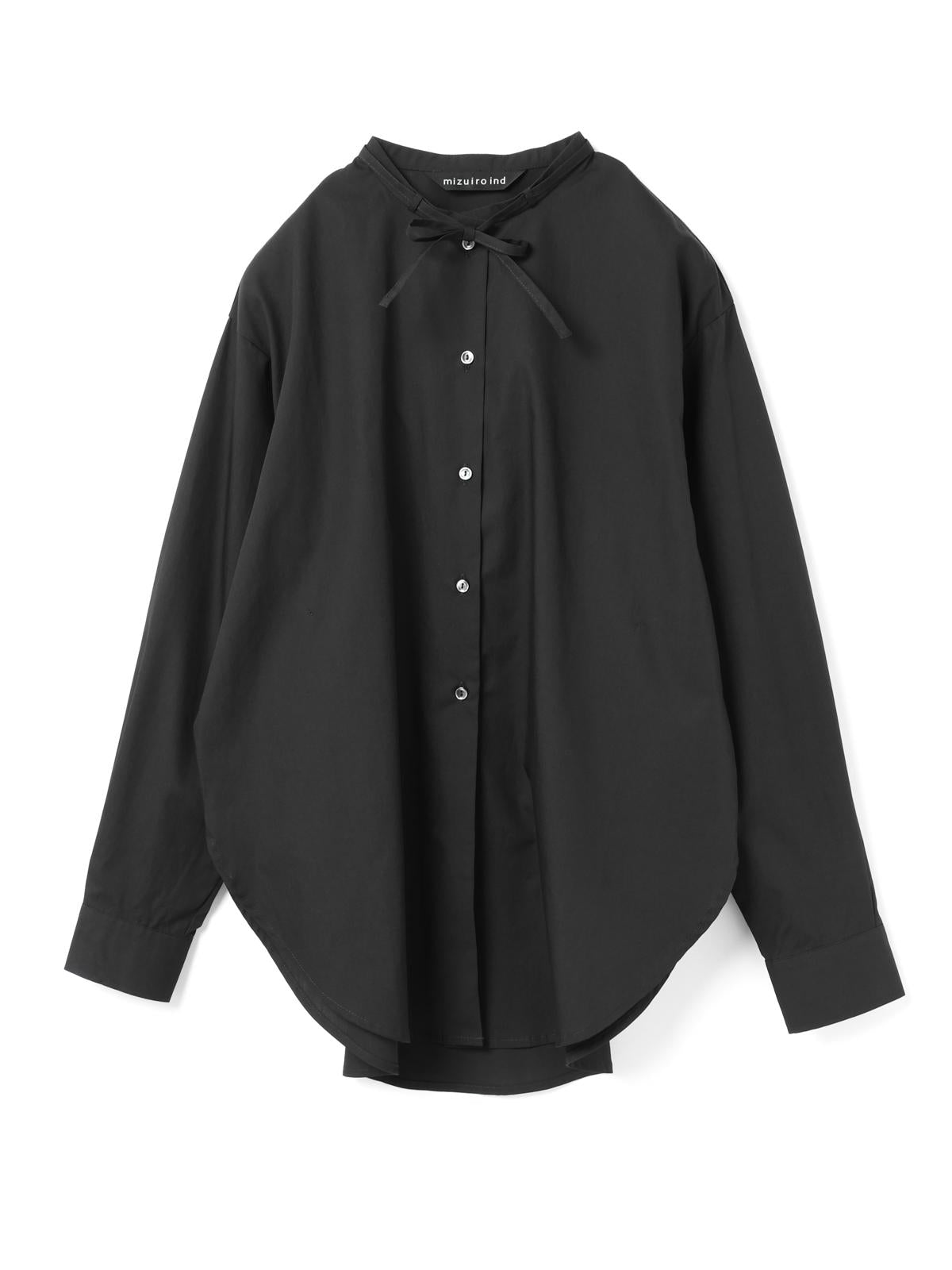 mizuiro ind リボンタイロングシャツ