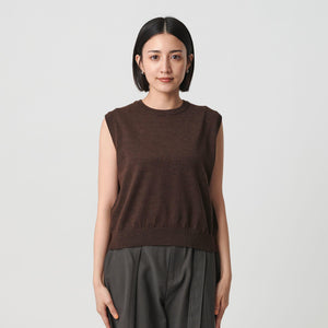 ウール アーガイル&ソリッドベスト