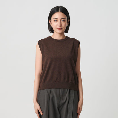 ウール アーガイル&ソリッドベスト