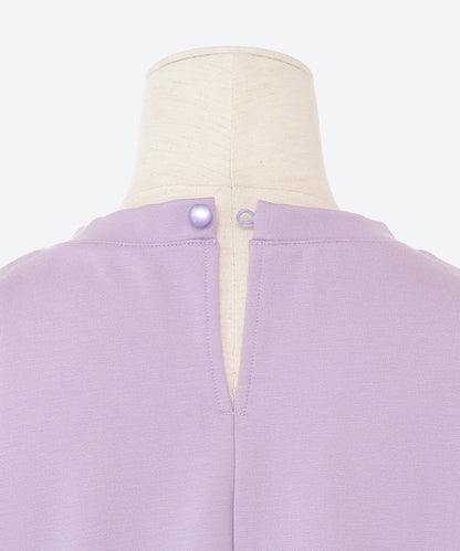 クルーネックボリュームスリーブカットソー