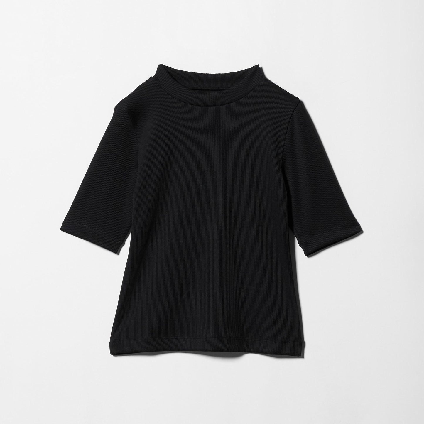 ニットライク モックネック カットソー