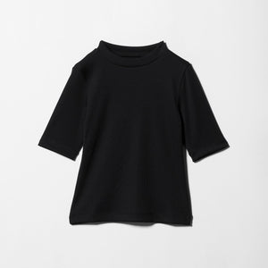 ニットライク モックネック カットソー