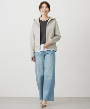 BASIC STRETCH DENIM ワイド ストレート デニム