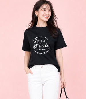 クールタッチLa vie est belleTシャツ