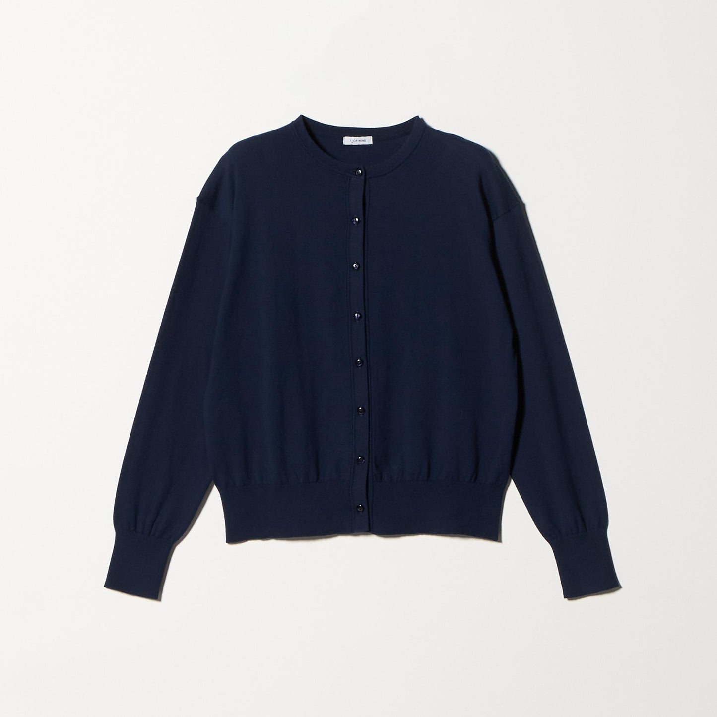 ＜1_OF MINE＞クルーネック ニット カーディガン