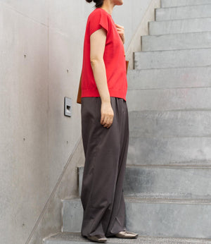 コンパクトフレンチスリーブニットT