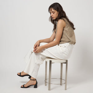 チャンキーパテッドサンダル（4.5cmヒール）