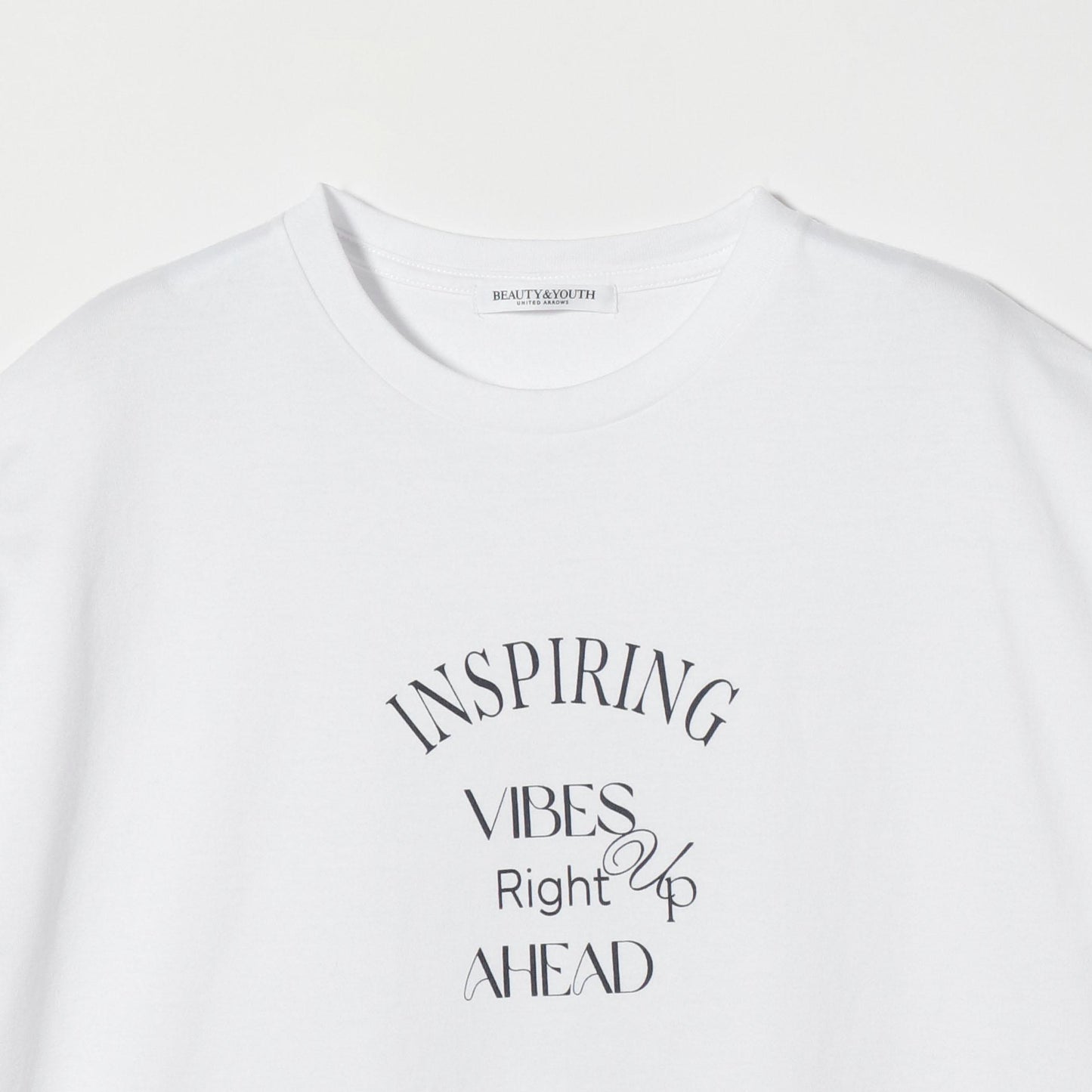 コットン ロゴプリント フレンチスリーブ Tシャツ