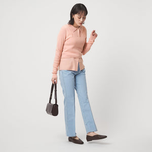 ポロニット カーディガン × ビスチェ ニット セット