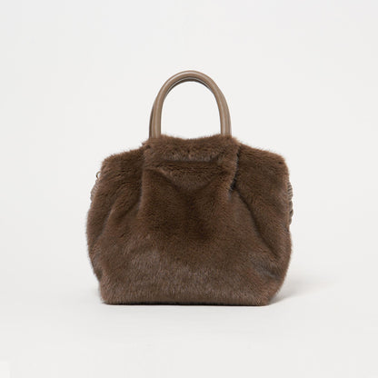 フェイクファー2WAY トートバッグ / ショルダーバッグ