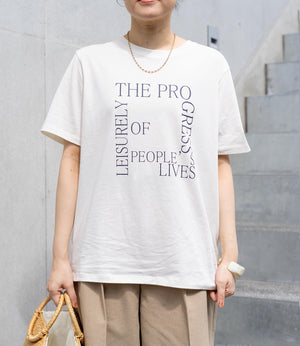 キューブレタリングTシャツ