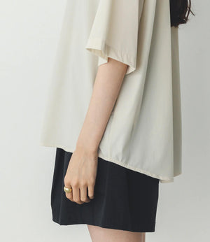 【接触冷感】バックタックオーバーシャツ