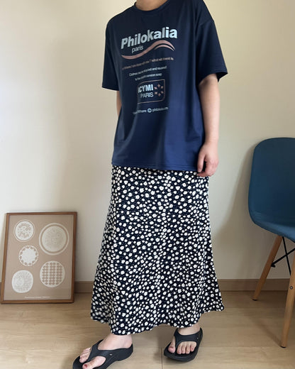 花柄ロングスカート