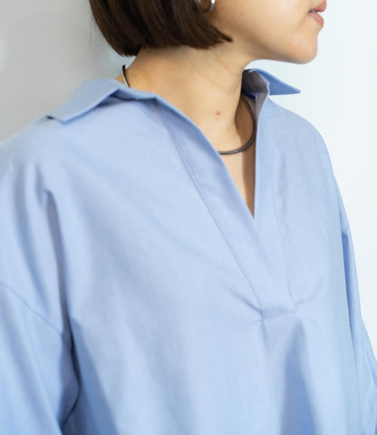 オックスコットンスキッパーシャツ