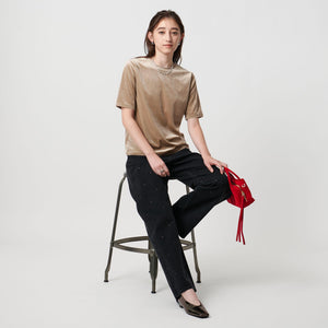 ベロア Tシャツ ウォッシャブル