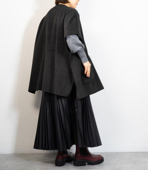 ニットパイル着流しアウター