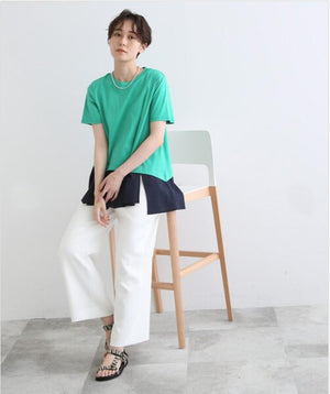 アシメシャツコンビTシャツ