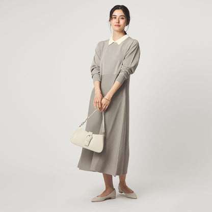 ハイショク エリツキ ニット ワンピース