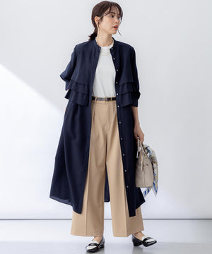 ドライタッチツイル ワイドパンツ