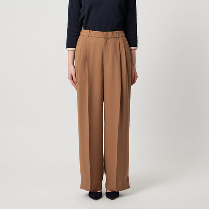 2タック ワイドパンツ‐UVカット 接触冷感 吸水速乾 帯電防止 ウォッシャブル‐