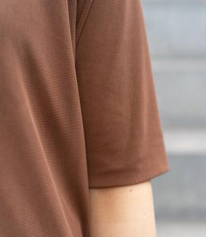 ダブルチュールハーフスリーブカットソー