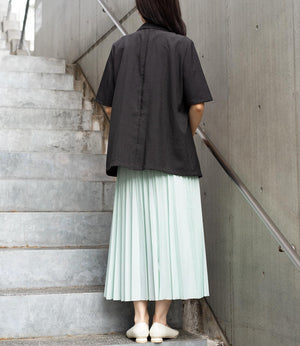 リネンライクハーフスリーブテーラードジャケット