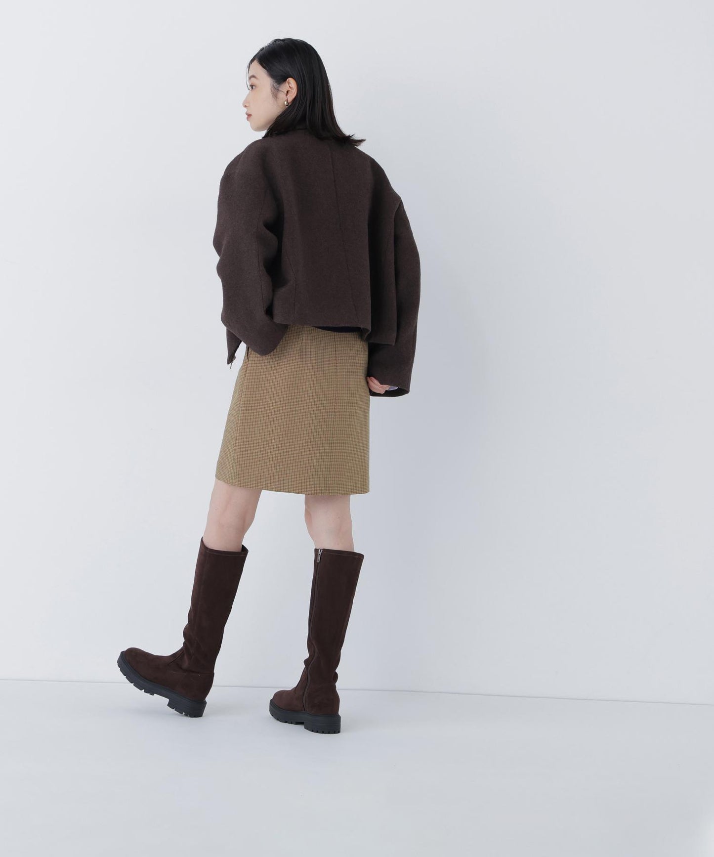 ＜朝比奈 彩さんコラボ＞ステンカラージップブルゾン