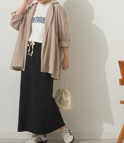 裏毛ロングスカート
