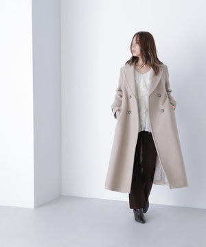 ビッグカラーダブルチェスターコート