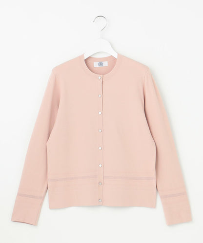 RAYON ELITE STRETCH クルーネック カーディガン