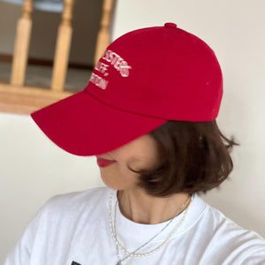 レタリング刺繍キャップ