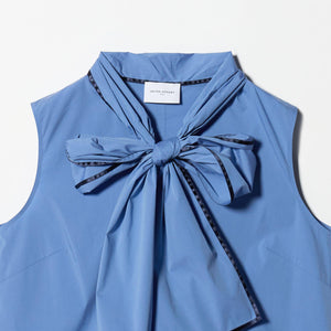 パイピング リボン ブラウス