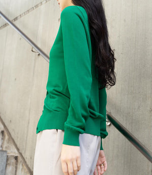 【UV加工・接触冷感】クルーネックカーディガン