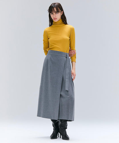 ZEPHYR / ウールライクアシンメトリープリーツスカート