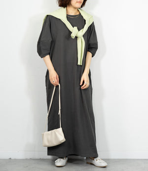 コクーンスリーブストレートワンピース