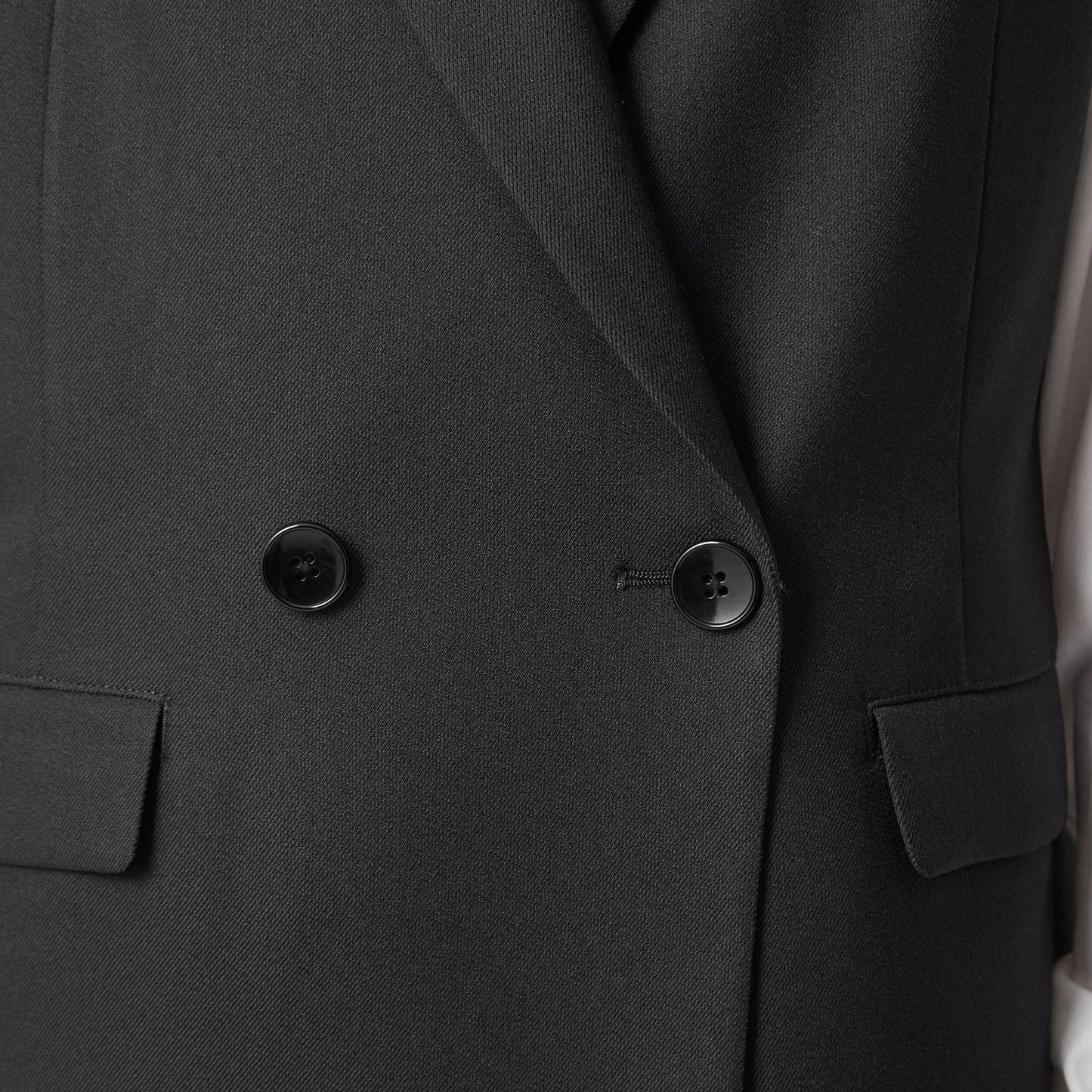 ツイードライク ジレ マシンウォッシャブル 帯電防止