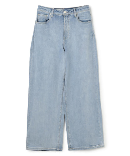 撥水ストレッチ ルーズワイドデニム