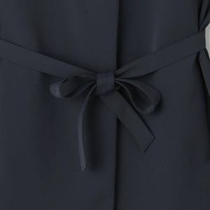 【WEB限定 Wardrobe DAILY MINIMAL】ダブルクロス リボンベルトジレ -ウォッシャブル-