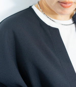 カットジョーゼットウエストマークブルゾン