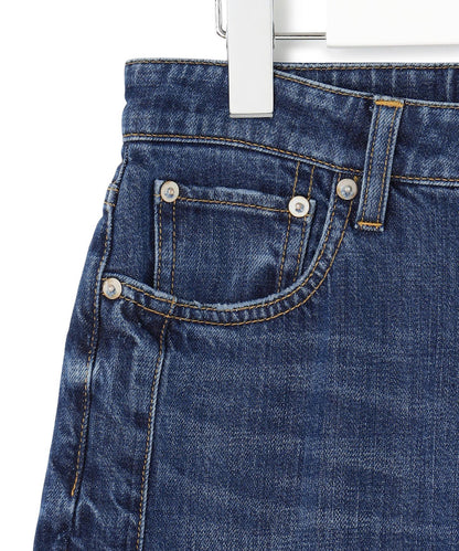 デニム ライン ワイドパンツ