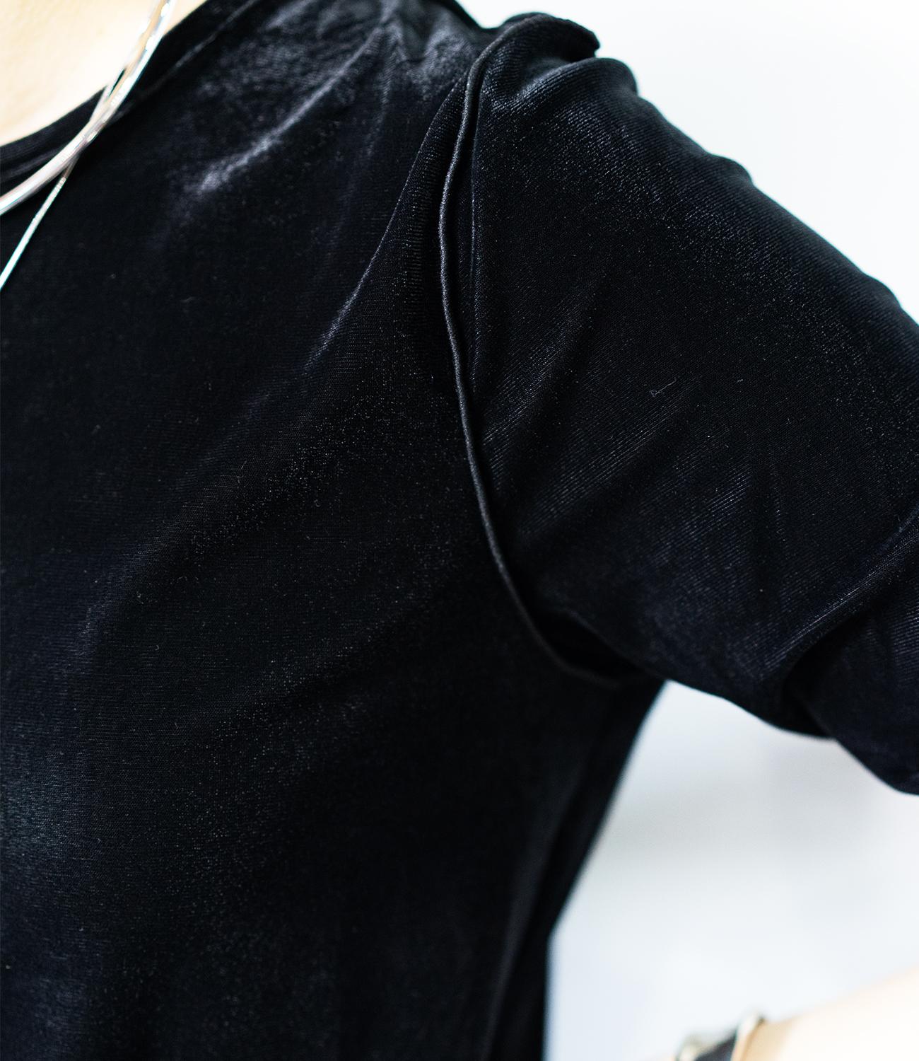 シアーベロア半袖トップス